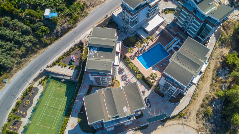 Две двухкомнатные квартиры в районе Каргыджак, 52 м2 - Ракурс 2