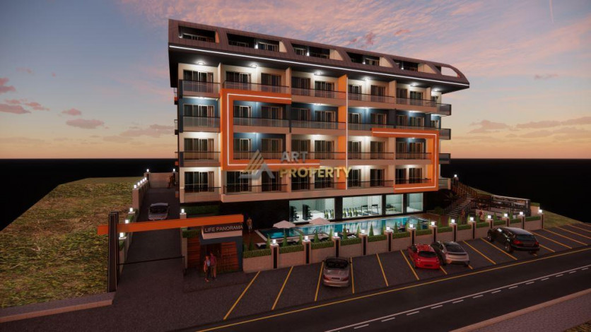 Квартиры 1+1 на этапе строительства в Махмутларе, 55 м2 - Ракурс 16