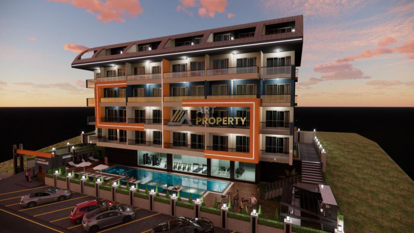 Квартиры 1+1 на этапе строительства в Махмутларе, 55 м2 - Ракурс 17