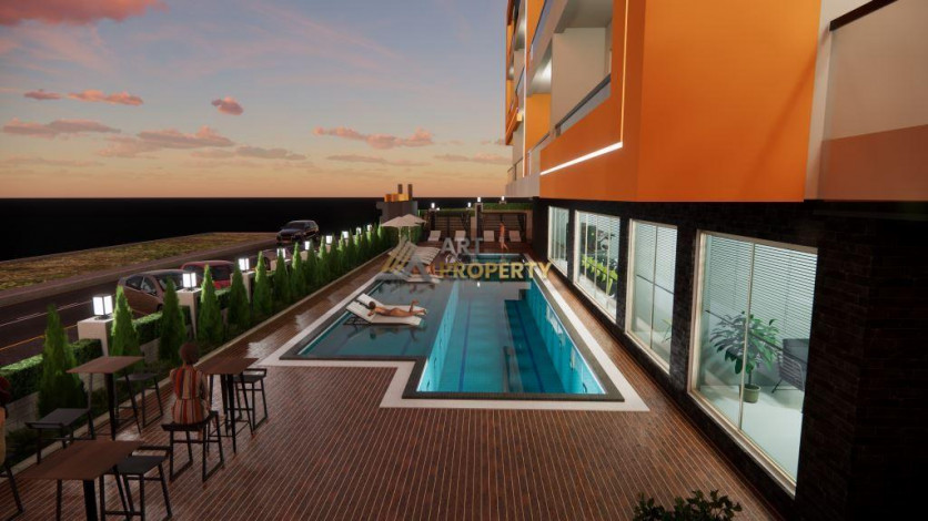 Квартиры 1+1 на этапе строительства в Махмутларе, 55 м2 - Ракурс 18