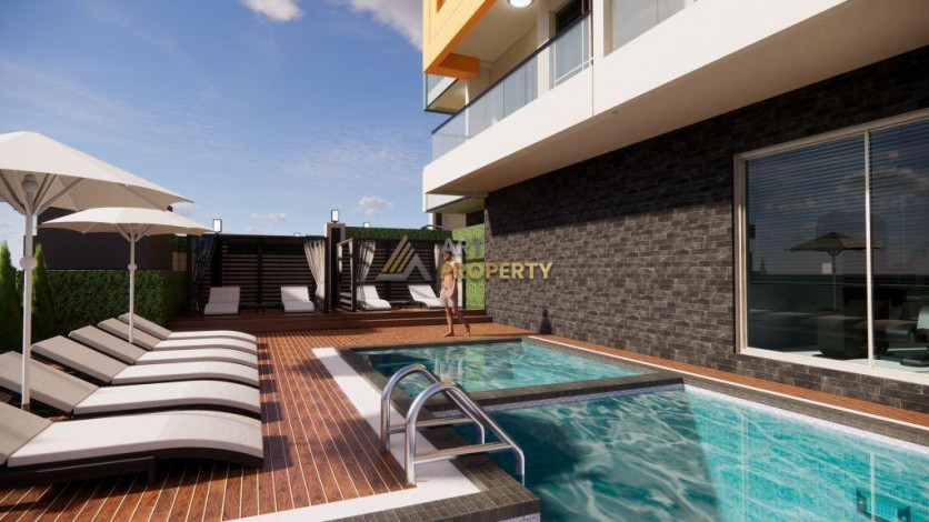 Квартиры 1+1 на этапе строительства в Махмутларе, 55 м2 - Ракурс 19