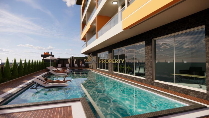 Квартиры 1+1 на этапе строительства в Махмутларе, 55 м2 - Ракурс 20