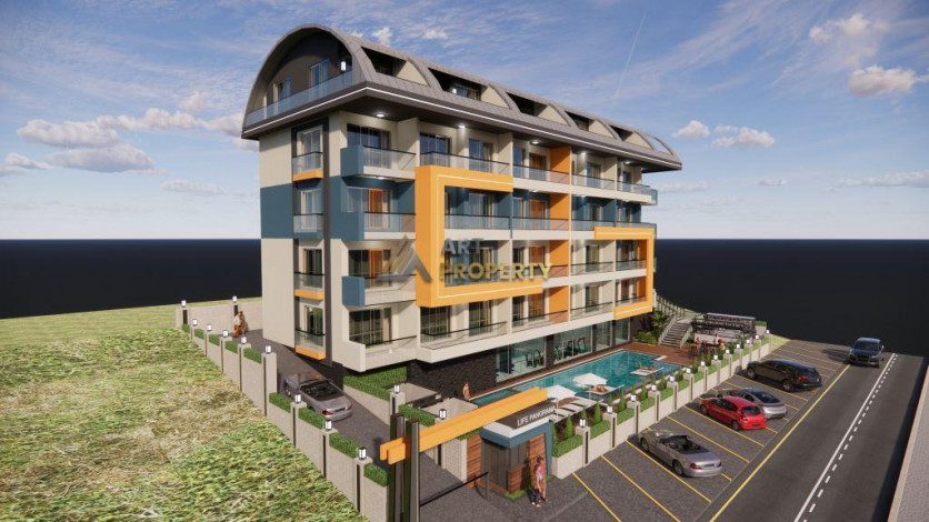 Квартиры 1+1 на этапе строительства в Махмутларе, 55 м2 - Ракурс 26