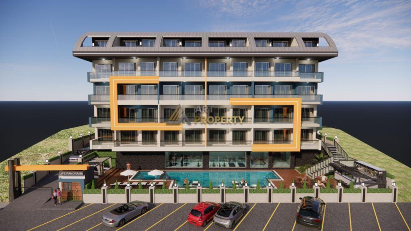 Квартиры 1+1 на этапе строительства в Махмутларе, 55 м2 - Ракурс 28