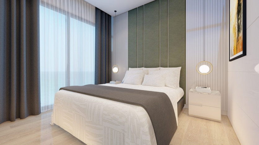 Проект на первой линии моря с различными планировками в Махмутларе! - Ракурс 5