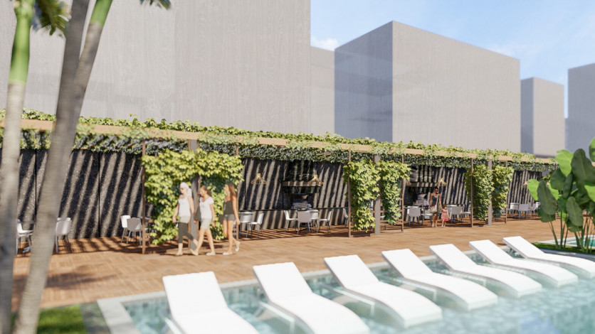 Проект на первой линии моря с различными планировками в Махмутларе! - Ракурс 10