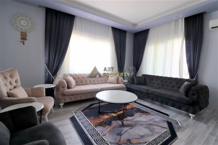 Трехкомнатная квартира в 100 метрах от моря с видом на Торосские горы в районе Махмутлар, 120 м2 - Ракурс 15