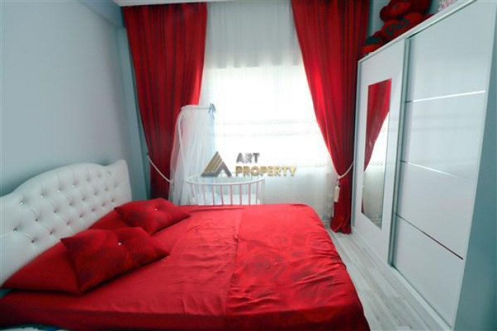 Трехкомнатная квартира в 100 метрах от моря с видом на Торосские горы в районе Махмутлар, 120 м2 - Ракурс 17