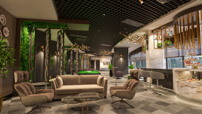 Квартира 2+1 с люкс мебелью и шикарным видом на море в комплексе на первой линии, Каргыджак, 109 м2 - Ракурс 2