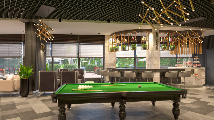 Квартира 2+1 с люкс мебелью и шикарным видом на море в комплексе на первой линии, Каргыджак, 109 м2 - Ракурс 3