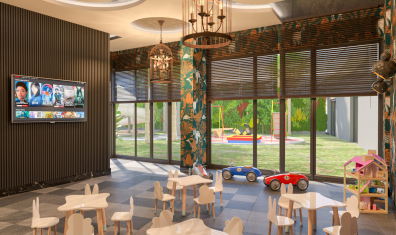 Квартира 2+1 с люкс мебелью и шикарным видом на море в комплексе на первой линии, Каргыджак, 109 м2 - Ракурс 6