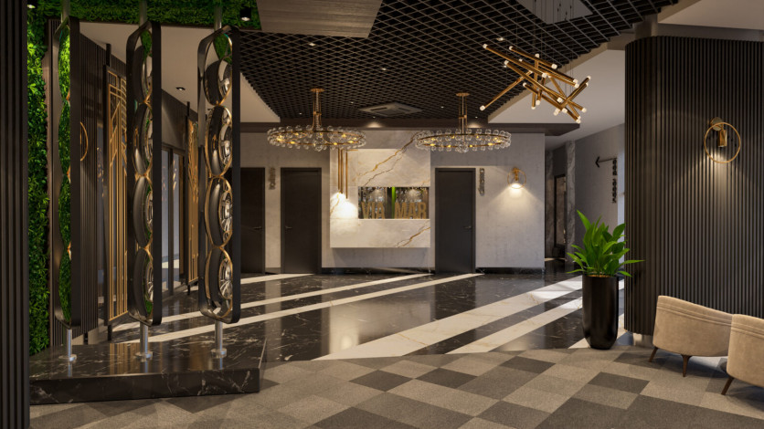 Квартира 2+1 с люкс мебелью и шикарным видом на море в комплексе на первой линии, Каргыджак, 109 м2 - Ракурс 17