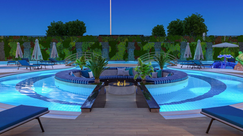 Квартира 2+1 с люкс мебелью и шикарным видом на море в комплексе на первой линии, Каргыджак, 109 м2 - Ракурс 33