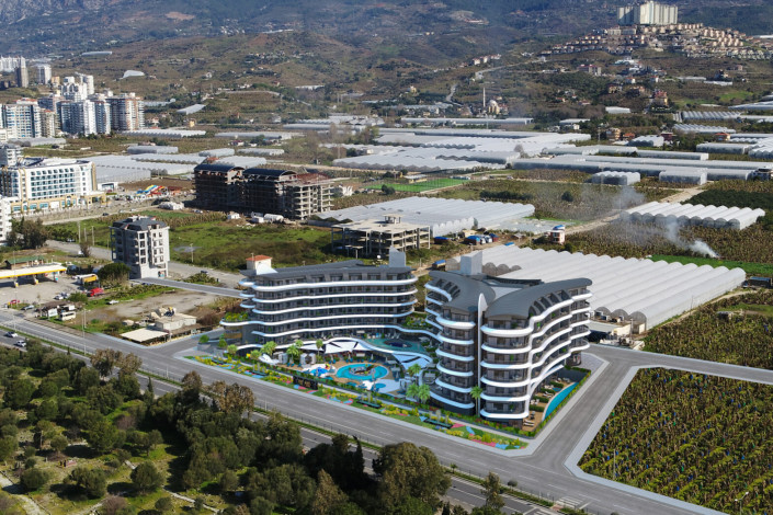 Квартира 2+1 с люкс мебелью и шикарным видом на море в комплексе на первой линии, Каргыджак, 109 м2 - Ракурс 36