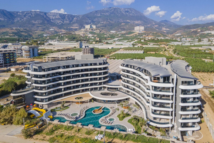 Квартира 2+1 с люкс мебелью и шикарным видом на море в комплексе на первой линии, Каргыджак, 109 м2 - Ракурс 41