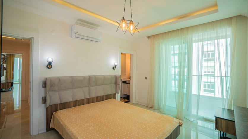 Квартира 2+1 с красивым видом на море в Махмутларе, 125 м2 - Ракурс 11