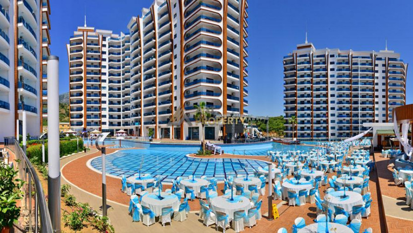 Трехкомнатная квартира в шикарном комплексе в районе Махмутлар, 126 м2 - Ракурс 33