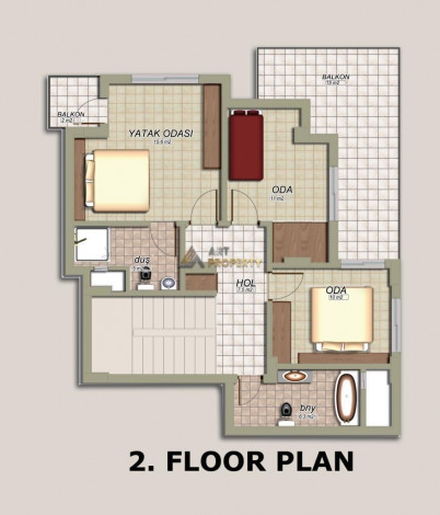 Шикарные новые виллы планировок 5+1 и 7+1 в новом комплексе в Каргыджаке, 450 – 600 м2 - Ракурс 36
