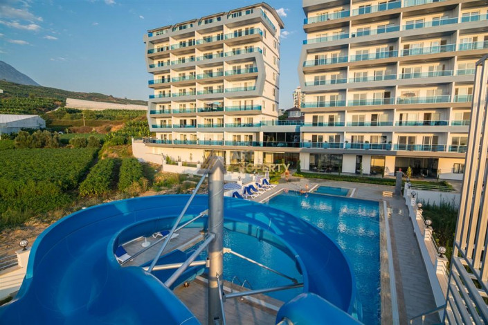 Двухуровневая квартира 2+1 в новостройке в тихом месте Махмутлара, 100 м2 - Ракурс 39