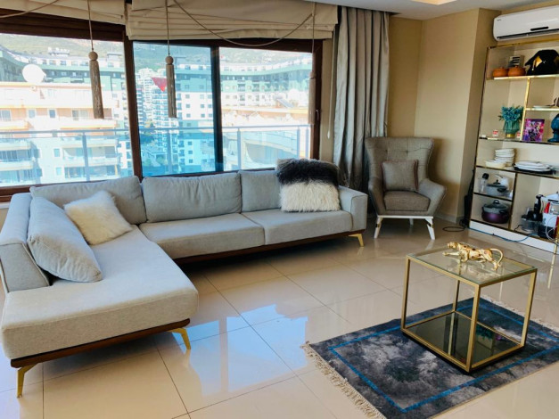 Двухуровневый пентхаус 4+1 с видом на море и горы, 215 м2 - Ракурс 11