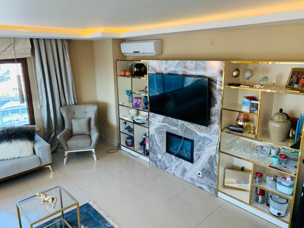 Двухуровневый пентхаус 4+1 с видом на море и горы, 215 м2 - Ракурс 12