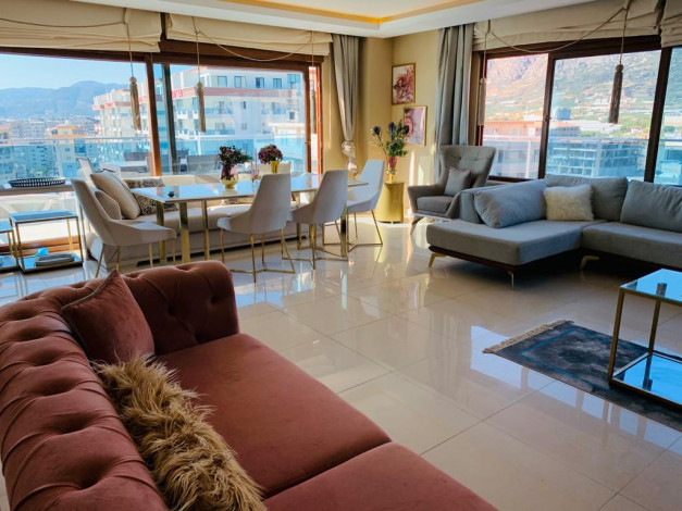 Двухуровневый пентхаус 4+1 с видом на море и горы, 215 м2 - Ракурс 13