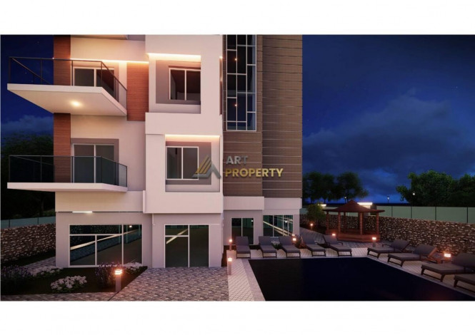 Апартаменты от застройщика по выгодной стоимости на одном из лучших песчанных пляжей Инджекум, Авсаллар - Ракурс 2