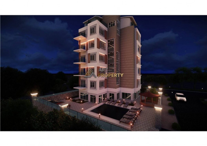 Апартаменты от застройщика по выгодной стоимости на одном из лучших песчанных пляжей Инджекум, Авсаллар - Ракурс 7