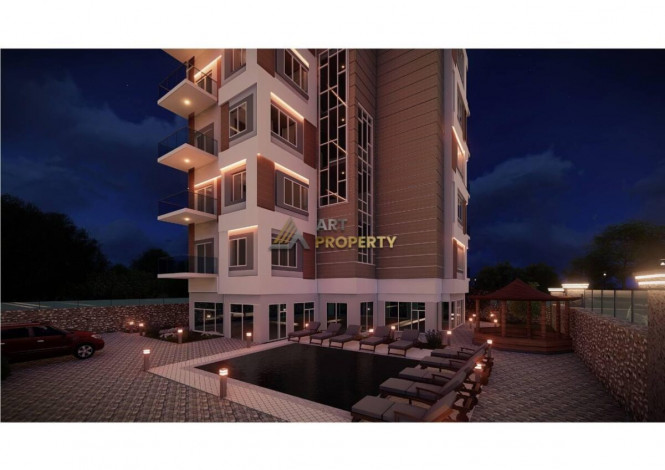 Апартаменты от застройщика по выгодной стоимости на одном из лучших песчанных пляжей Инджекум, Авсаллар - Ракурс 10