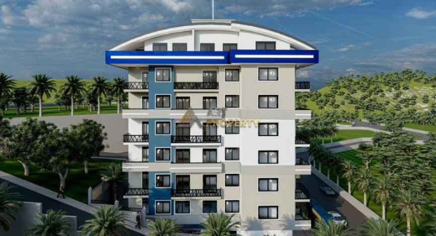 Проект с хорошей инфраструктурой в 600 метрах от моря в районе Махмутлар, 48-120 м2 - Ракурс 3