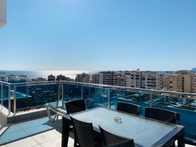 Двухуровневый пентхаус 4+1 с видом на море и горы, 215 м2 - Ракурс 19