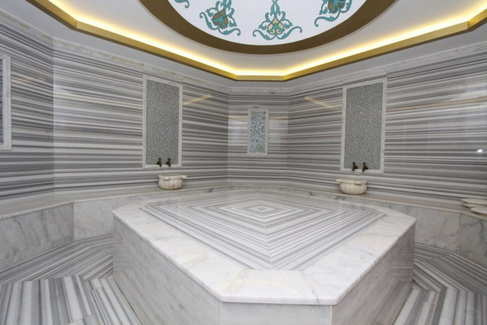 Просторная квартира 3+1 с видом на море на первой линии района Тосмур, 160 м2 - Ракурс 28