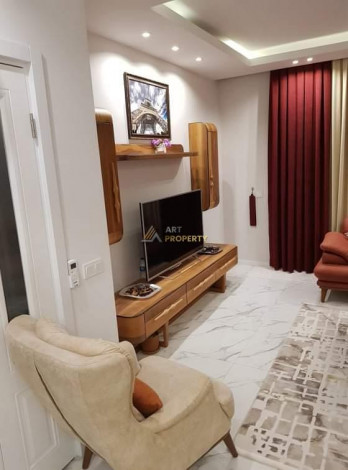 Двухкомнатная квартира 1+1 с видом на море в комплексе с инфраструктурой, 65 м2 - Ракурс 6