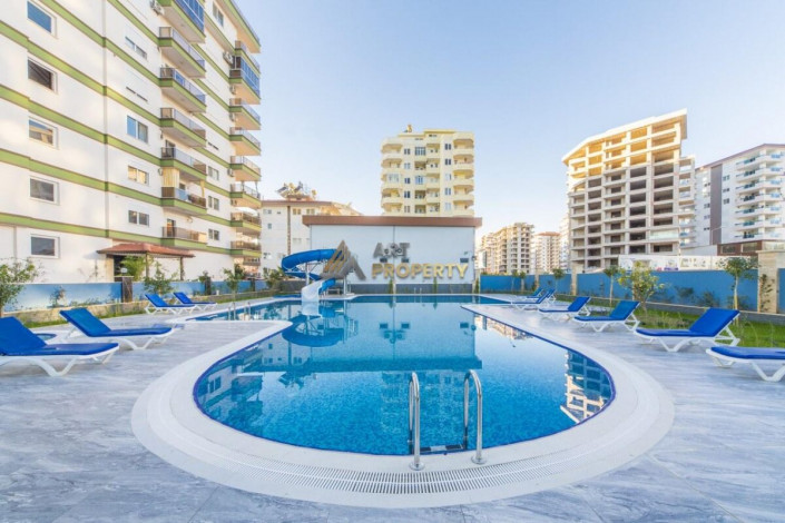 Двухкомнатная квартира 1+1 с видом на море в комплексе с инфраструктурой, 65 м2 - Ракурс 32