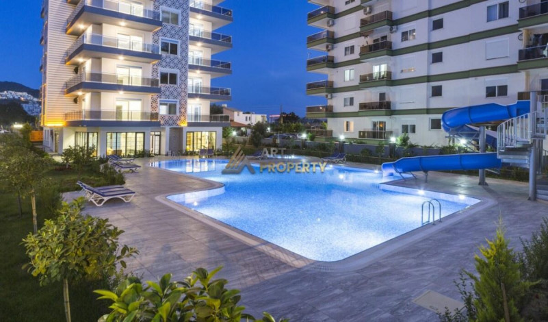 Двухкомнатная квартира 1+1 в комплексе с инфраструктурой в Махмутлар, 65 м2 - Ракурс 3