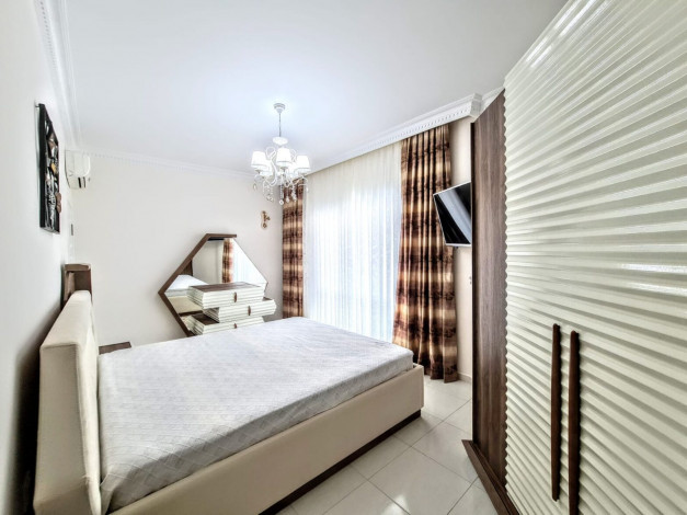 Трехкомнатная меблированная квартира в комплексе с хорошей инфраструктурой, Махмутлар 125 м2 - Ракурс 12