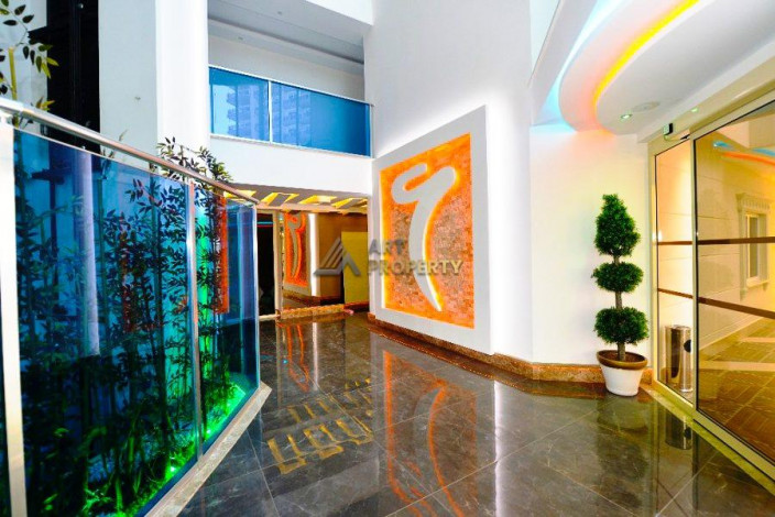 Трехкомнатная меблированная квартира в комплексе с хорошей инфраструктурой, Махмутлар 125 м2 - Ракурс 26