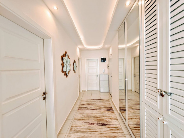 Трехкомнатная меблированная квартира в комплексе с хорошей инфраструктурой, Махмутлар 125 м2 - Ракурс 27