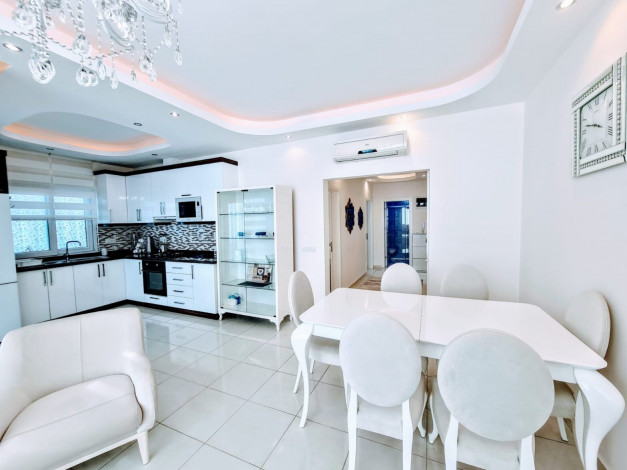 Трехкомнатная меблированная квартира в комплексе с хорошей инфраструктурой, Махмутлар 125 м2 - Ракурс 30