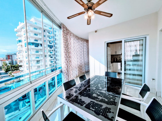 Трехкомнатная меблированная квартира в комплексе с хорошей инфраструктурой, Махмутлар 125 м2 - Ракурс 34