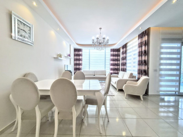 Трехкомнатная меблированная квартира в комплексе с хорошей инфраструктурой, Махмутлар 125 м2 - Ракурс 36