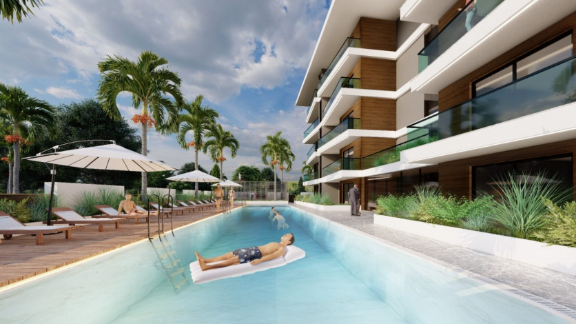 Новый проект в центральной части Махмутлара в 750 м от моря! - Ракурс 10