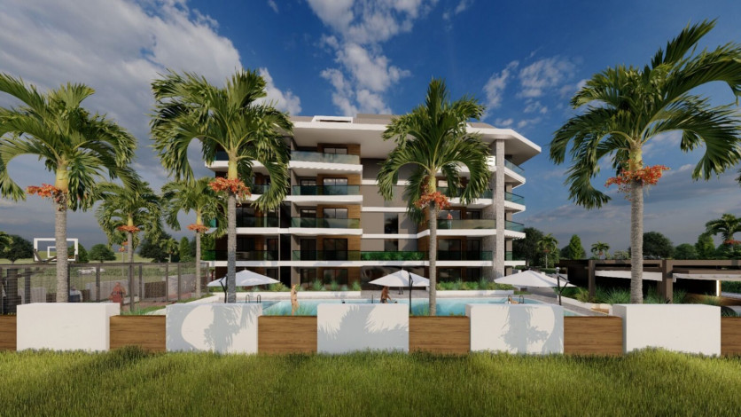 Новый проект в центральной части Махмутлара в 750 м от моря! - Ракурс 12