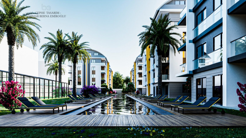 Новый проект для инвестиций в 150 метрах от Средиземного моря в Окурджаларе, от 39 м2 - Ракурс 3