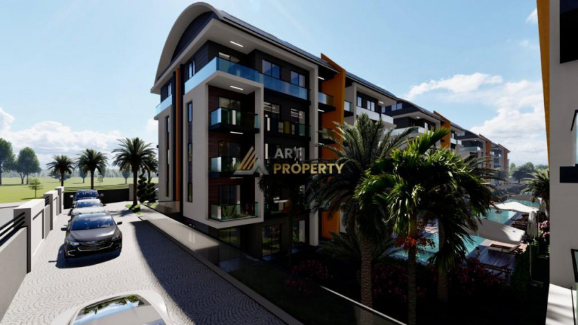 Новый проект для инвестиций в 150 метрах от Средиземного моря в Окурджаларе, от 39 м2 - Ракурс 5