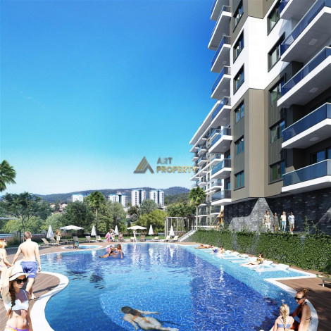 Новый проект в Авсаллар с богатой инфраструктурой, 48-78 м2 - Ракурс 11