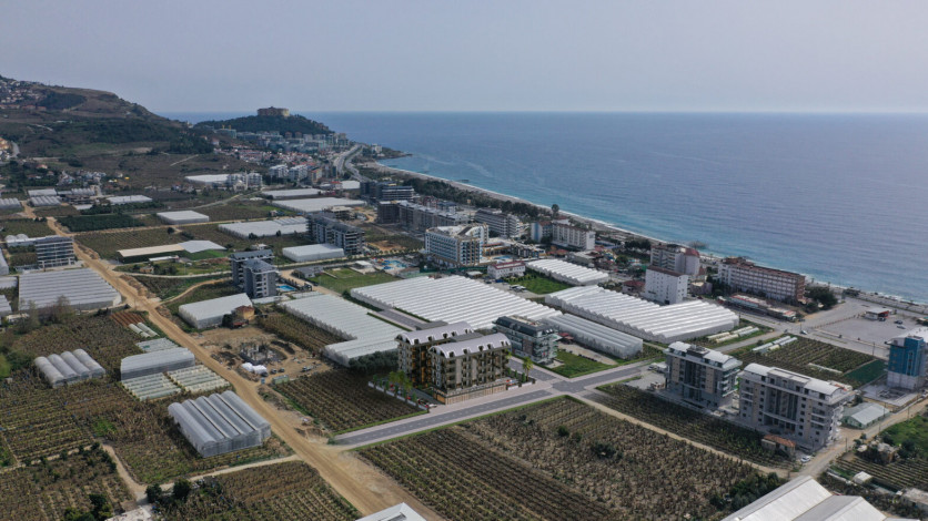 Проект на этапе строительства в экологически чистом районе Аланьи – Каргыджак, 60,4м- 142,6м - Ракурс 23