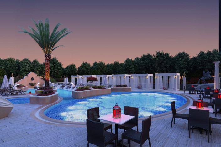 Элитный жилой комплекс на первой береговой линии в районе Махмутлар, 122м-299м - Ракурс 4