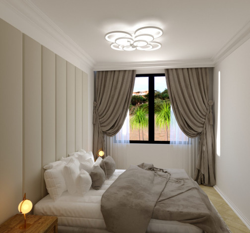 Проект на завершающем этапе строительства с видом на море и горы в районе Махмутлар, 52,4м-78,6м - Ракурс 15