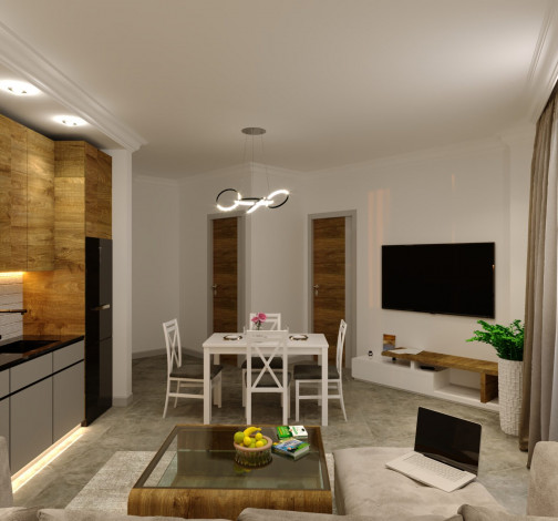 Проект на завершающем этапе строительства с видом на море и горы в районе Махмутлар, 52,4м-78,6м - Ракурс 17